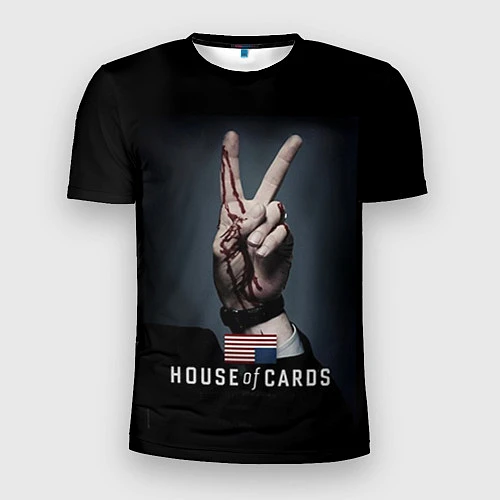 Мужская спорт-футболка House of Cards: Peace / 3D-принт – фото 1