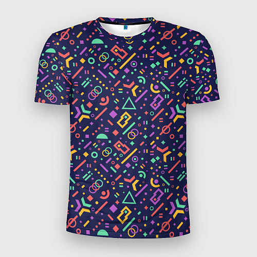 Мужская спорт-футболка Геометрия / 3D-принт – фото 1