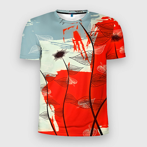 Мужская спорт-футболка Осенний pattern / 3D-принт – фото 1