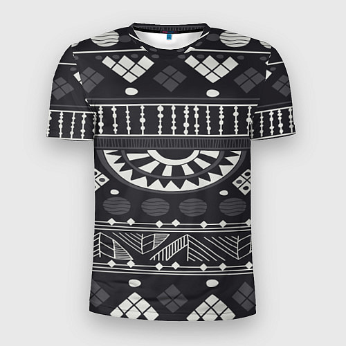 Мужская спорт-футболка Black&White africa / 3D-принт – фото 1