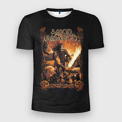 Мужская спорт-футболка Amon Amarth: Dark warrior / 3D-принт – фото 1