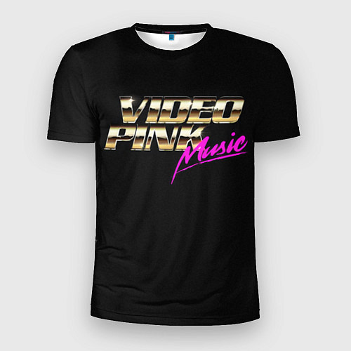 Мужская спорт-футболка Video Pink Music / 3D-принт – фото 1
