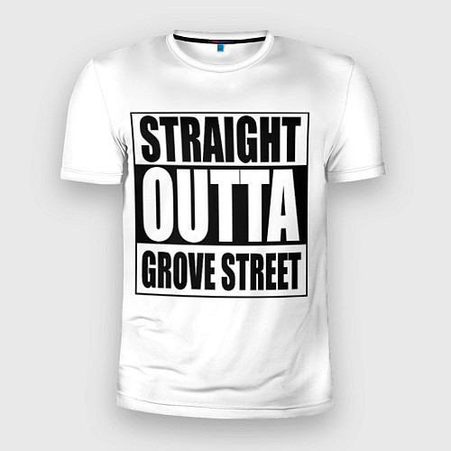 Мужская спорт-футболка Straight Outta Grove Street / 3D-принт – фото 1