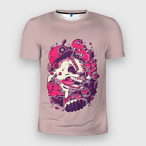 Мужская спорт-футболка CRASY Бейсбол / 3D-принт – фото 1