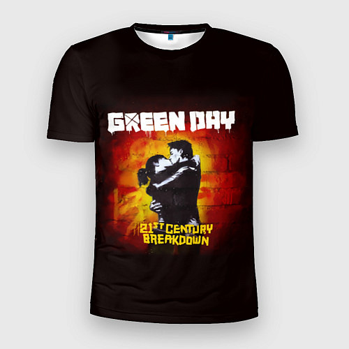 Мужская спорт-футболка Поцелуй Green Day / 3D-принт – фото 1