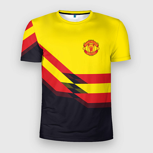 Мужская спорт-футболка Man United FC: Yellow style / 3D-принт – фото 1