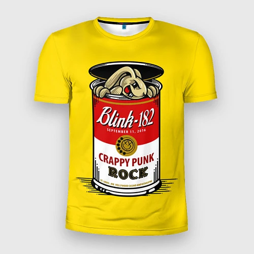 Мужская спорт-футболка Blink-182: Crappy punk rock / 3D-принт – фото 1