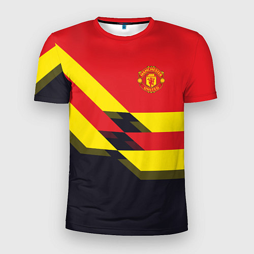 Мужская спорт-футболка Man UTD FC: Black style / 3D-принт – фото 1