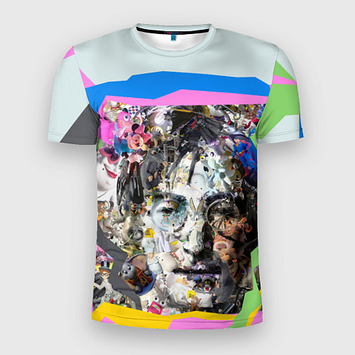 Мужская спорт-футболка John Lennon: Abstraction / 3D-принт – фото 1