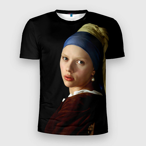 Мужская спорт-футболка Scarlett Johansson / 3D-принт – фото 1