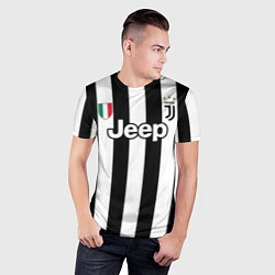 Футболка спортивная мужская Juventus FC: Dybala Home 17/18, цвет: 3D-принт — фото 2