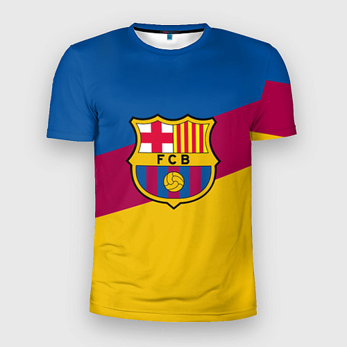 Мужская спорт-футболка FC Barcelona 2018 Colors / 3D-принт – фото 1