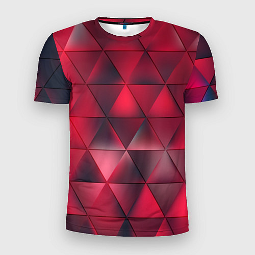 Мужская спорт-футболка Dark Red / 3D-принт – фото 1