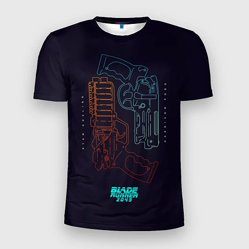 Мужская спорт-футболка Blade Runner Guns / 3D-принт – фото 1