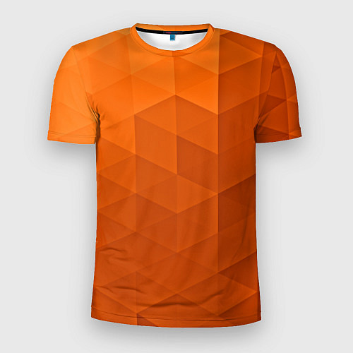 Мужская спорт-футболка Orange abstraction / 3D-принт – фото 1