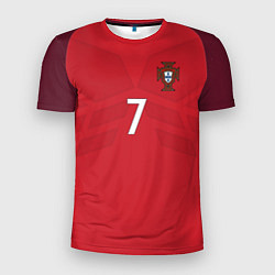 Футболка спортивная мужская Сборная Португалии: Роналду ЧМ-2018, цвет: 3D-принт
