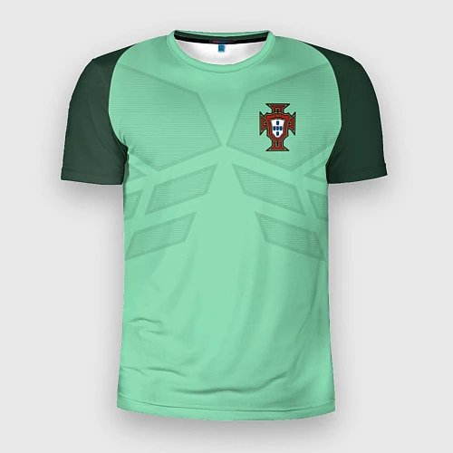 Мужская спорт-футболка Сборная Португалии: ЧМ-2018 / 3D-принт – фото 1