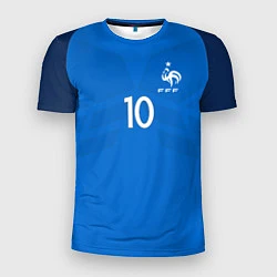 Мужская спорт-футболка Сборная Франции: Бензема ЧМ-2018