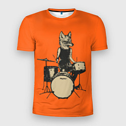 Футболка спортивная мужская Drums Fox, цвет: 3D-принт