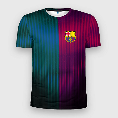 Мужская спорт-футболка Barcelona FC: Abstract 2018 / 3D-принт – фото 1