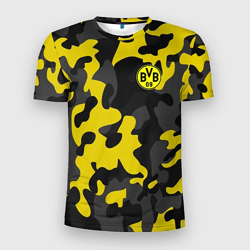 Мужская спорт-футболка Borussia 2018 Military Sport / 3D-принт – фото 1