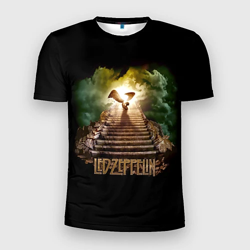 Мужская спорт-футболка Led Zeppelin: Way to Heaven / 3D-принт – фото 1