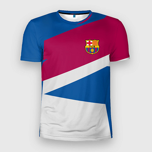 Мужская спорт-футболка FC Barcelona: Sport Geometry / 3D-принт – фото 1