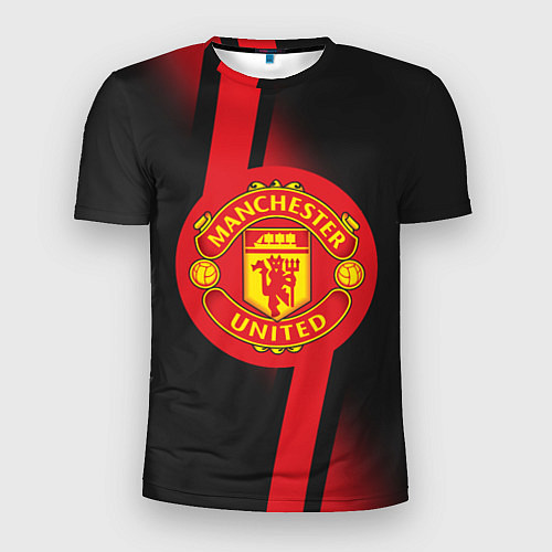 Мужская спорт-футболка FC Manchester United: Storm / 3D-принт – фото 1