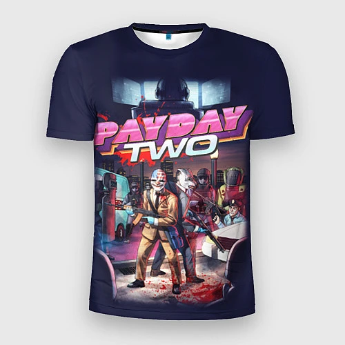 Мужская спорт-футболка Payday Two / 3D-принт – фото 1