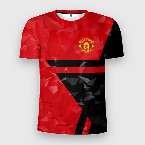 Мужская спорт-футболка FCMU: Red & Black Star / 3D-принт – фото 1