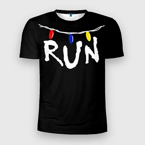 Мужская спорт-футболка Stranger Things RUN / 3D-принт – фото 1
