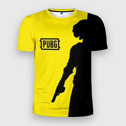 Футболка спортивная мужская PUBG: Yellow Shadow, цвет: 3D-принт