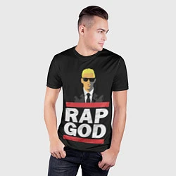 Футболка спортивная мужская Rap God Eminem, цвет: 3D-принт — фото 2