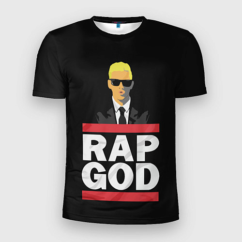Мужская спорт-футболка Rap God Eminem / 3D-принт – фото 1
