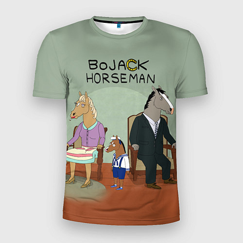 Мужская спорт-футболка BoJack Horseman / 3D-принт – фото 1