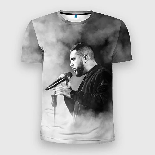 Мужская спорт-футболка Jah Khalib: Black mist / 3D-принт – фото 1