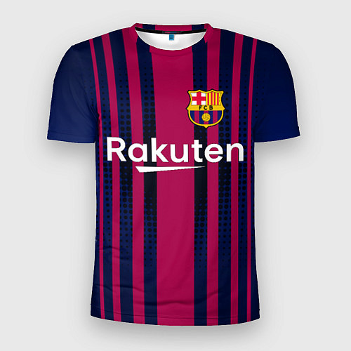 Мужская спорт-футболка FC Barcelona: Rakuten / 3D-принт – фото 1