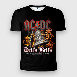 Мужская спорт-футболка AC DC - bell with devils