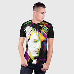 Футболка спортивная мужская Jon Bon Jovi Art, цвет: 3D-принт — фото 2