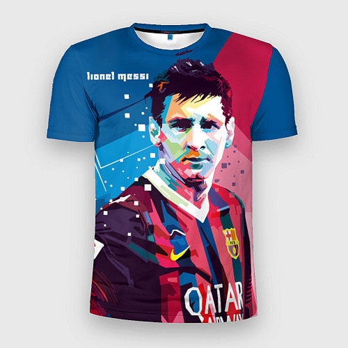 Мужская спорт-футболка Lionel Messi / 3D-принт – фото 1