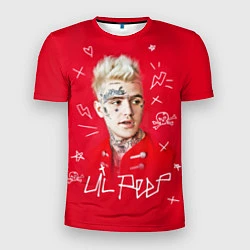 Мужская спорт-футболка Lil Peep: Red Style