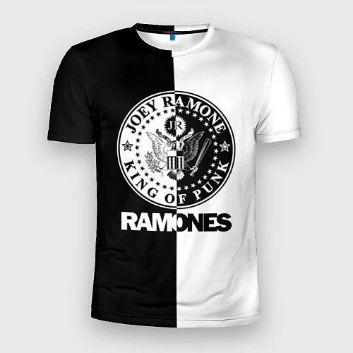 Мужская спорт-футболка Ramones B&W / 3D-принт – фото 1