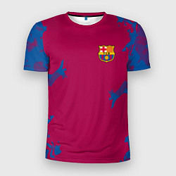 Футболка спортивная мужская FC Barcelona: Purple Original, цвет: 3D-принт