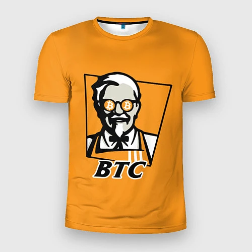 Мужская спорт-футболка BTC vs KFC / 3D-принт – фото 1