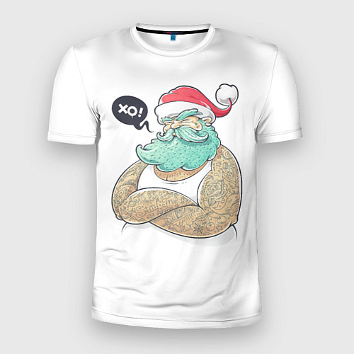 Мужская спорт-футболка Big Santa / 3D-принт – фото 1