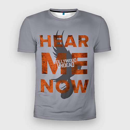 Мужская спорт-футболка Hollywood Undead: Hear me now / 3D-принт – фото 1