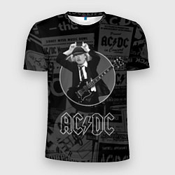 Футболка спортивная мужская AC/DC: Black Devil, цвет: 3D-принт