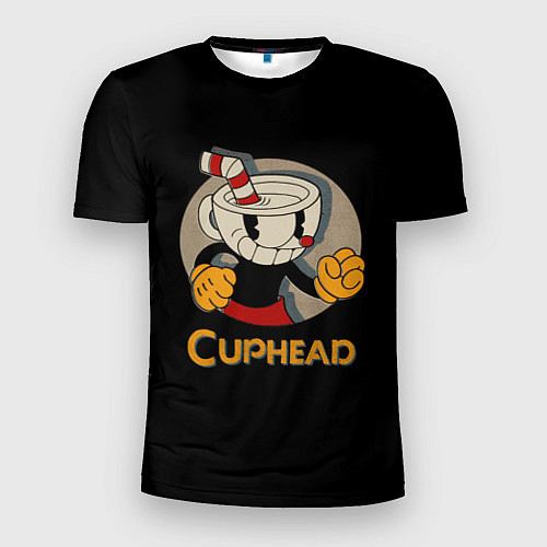 Мужская спорт-футболка Cuphead: Mugman / 3D-принт – фото 1