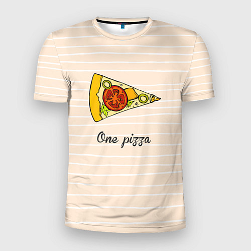 Мужская спорт-футболка One Love - One pizza / 3D-принт – фото 1