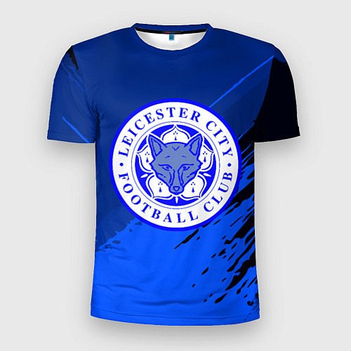 Мужская спорт-футболка FC Leicester: Abstract style / 3D-принт – фото 1